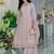 Adults-Women Woven Design Embroidered Anarkali Kurta with Trousers & Dupatta