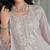 Adults-Women Woven Design Embroidered Anarkali Kurta with Trousers & Dupatta