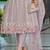 Adults-Women Woven Design Embroidered Anarkali Kurta with Trousers & Dupatta