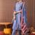 Women Solid Cotton A-Line Kurta with Trousers & Dupatta