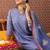 Women Solid Cotton A-Line Kurta with Trousers & Dupatta