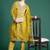 Ethnic Motifs Yoke Design Sequinned Kurta With Trousers & Dupatta