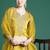 Ethnic Motifs Yoke Design Sequinned Kurta With Trousers & Dupatta