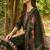 Floral Embroidered Organza Straight Kurta With Trousers & Dupatta