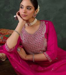 Women Embroidered Regular Sequinned Kurta Set