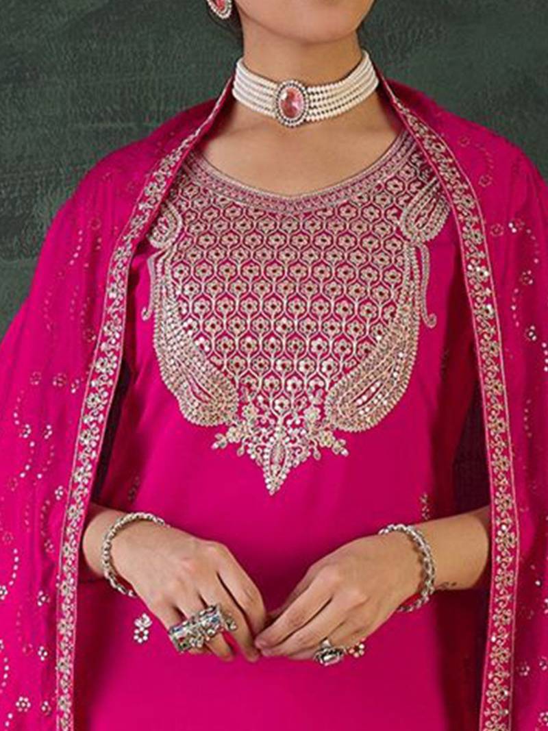 Women Embroidered Regular Sequinned Kurta Set