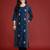 Floral Embroidered Panelled Thread Work Kurta with Trousers