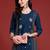 Floral Embroidered Panelled Thread Work Kurta with Trousers