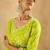Indo EraBandhani Printed Empire V-Neck Pure Cotton Kurta with Trousers & Dupatta