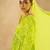 Indo EraBandhani Printed Empire V-Neck Pure Cotton Kurta with Trousers & Dupatta