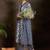 Floral Printed V-Neck Pure Cotton A-Line Kurta With Trousers