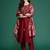 Floral Embroidered Thread Work Kurta with Trousers & With Dupatta