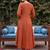 Women Floral Embroidered Regular Thread Work Pure Cotton Kurta with Trousers & With Dupatta