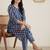 Women Paisley Printed Panelled Mirror Work Pure Cotton Kurta with Trousers