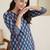 Women Paisley Printed Panelled Mirror Work Pure Cotton Kurta with Trousers