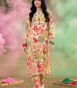 Women Floral Printed Regular Kurta with Trousers & With Dupatta