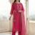 Women Floral Embroidered Regular Thread Work Kurta with Trousers & With Dupatta