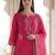 Women Floral Embroidered Regular Thread Work Kurta with Trousers & With Dupatta