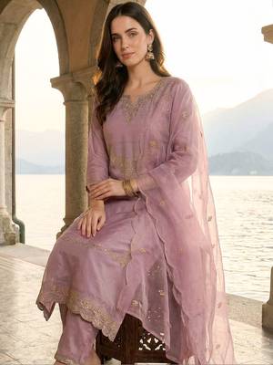 Women Ethnic Motifs Embroidered Regular Thread Work Kurta with Trousers & With Dupatta 6