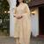 Women Floral Embroidered Regular Thread Work Pure Cotton Kurta with Trousers & With Dupatta