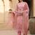Women Floral Printed Regular Thread Work Linen Kurta with Trousers & With Dupatta
