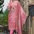 Women Floral Printed Regular Thread Work Linen Kurta with Trousers & With Dupatta