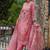 Women Floral Printed Regular Thread Work Linen Kurta with Trousers & With Dupatta