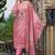 Women Floral Printed Regular Thread Work Linen Kurta with Trousers & With Dupatta