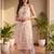women floral printed regular  cotton kurta with trousers