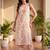women floral printed regular  cotton kurta with trousers