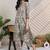 women floral printed regular  cotton kurta with pyjamas