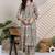 women floral printed regular  cotton kurta with pyjamas