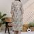 women floral printed regular  cotton kurta with pyjamas