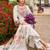 Women Floral Embroidered Regular Thread Work Pure Cotton Kurta with Trousers & With Dupatta