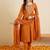 women floral embroidered regular thread work  cotton kurta with trousers & with dupatta