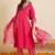 Women Ethnic Motifs Printed Regular Beads and Stones Pure Cotton Kurta with Trousers & With Dupatta