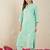 women floral embroidered regular thread work  cotton kurta with trousers