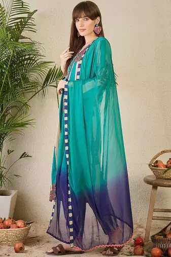 women floral printed regular  cotton kurta with trousers & dupatta