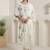 Women Floral Embroidered Thread Work Pure Cotton Kurta with Trousers & Dupatta