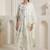 Women Floral Embroidered Thread Work Pure Cotton Kurta with Trousers & Dupatta