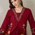 Women Floral Printed Regular Thread Work Kurta with Palazzos