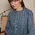 women striped  cotton kurta with trouser