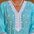 Floral Embroidered Thread Work Pure Cotton Straight Kurta With Trousers & Dupatta
