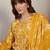 Floral Printed Thread Work Straight Kurta With Trouser & Dupatta