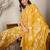 Floral Printed Thread Work Straight Kurta With Trouser & Dupatta