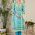 Women Floral Printed Cotton Kurta with Trousers & Dupatta