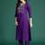 Ethnic Motifs Embroidered Thread Work Kurta with Trousers & With Dupatta