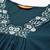 Floral Embroidered Pleated Thread Work Pure Cotton Kurta with Trousers