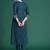 Floral Embroidered Pleated Thread Work Pure Cotton Kurta with Trousers