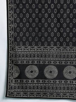 Ethnic Motifs Printed Pure Cotton Kurta with Trousers & Dupatta 4